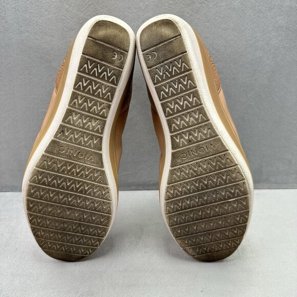 Vionic Jacey Womens Size 7 Wedge Toffee Brown Leather Slip On Comfort Support - Picture 7 of 8